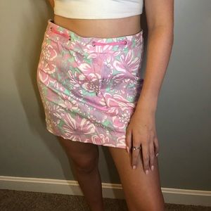 Pastel Zip-up Miniskirt